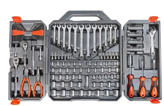 Crescent 150 Pc. 1/4" and 3/8" Drive 6 Point SAE/Metric Professional Tool Set - CTK150
