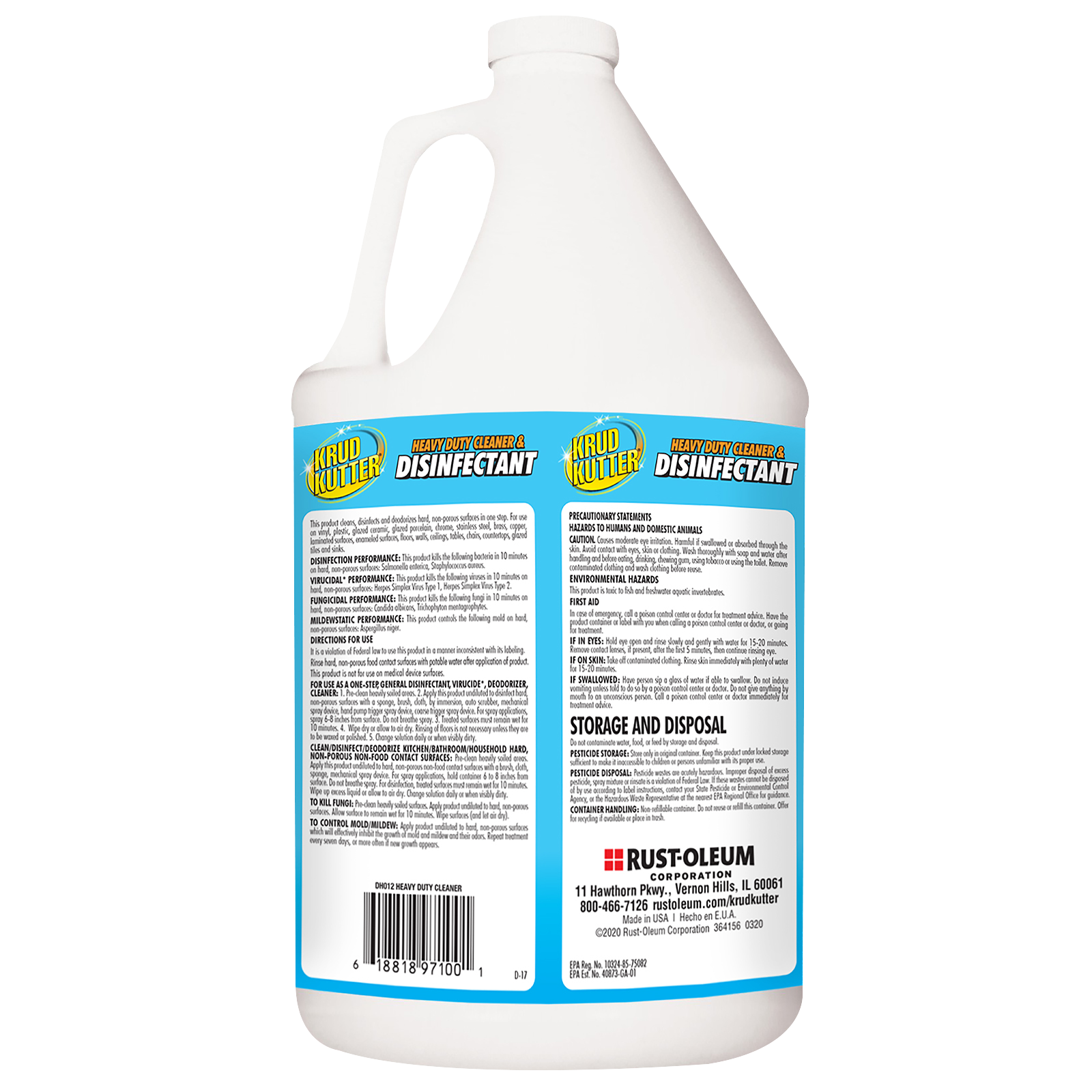 KRUD KUTTER HD CLEANER & DISINFECTANT, 1GAL