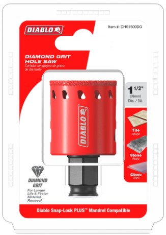 1-1/2 in. Diamond Grit Hole Saws
