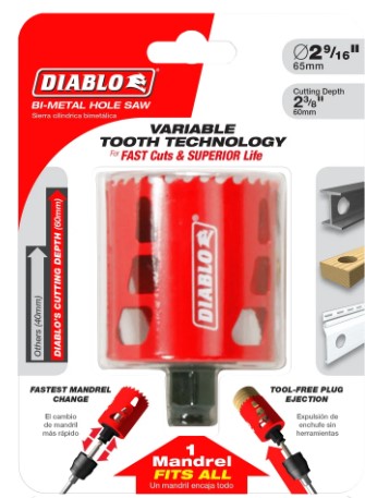 2-9/16 in. (65mm) Holesaw