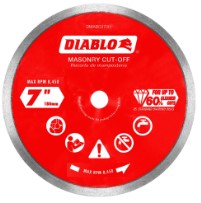 7 in. Diamond Continuous Rim Cut-Off Discs for Masonry