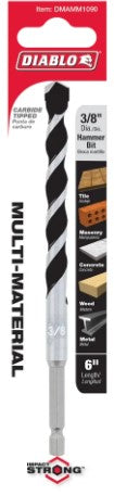 3/8 in. x 4 in. x 6 in. Multi-Material Carbide Tipped Hammer Dri