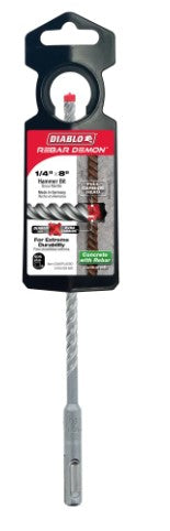 1/4 in. x 6 in. x 8 in. Rebar Demon SDS-Plus 4-Cutter Full Carb
