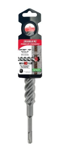 27/32 in. x 8 in. x 10 in. Rebar Demon SDS-Plus 4-Cutter Full C