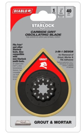 2-3/4 in. Starlock Carbide Grit Oscillating Blade for Grout and
