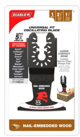 2-1/2 in. Universal Fit Bi-Metal Oscillating Blade for Nail-Embe