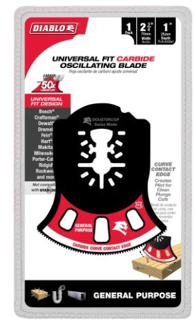 2-3/4 in. Universal Fit Carbide Oscillating Blade for General Pu