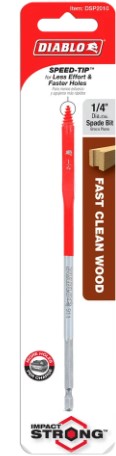 1/4 in. x 6 in. Spade Bit