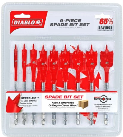 9 pc Spade Bit Set (9-Piece)