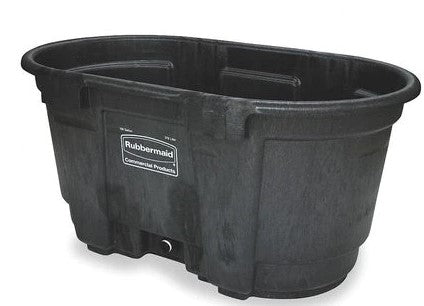 100 U.S. GAL. STOCK TANK, BLACK