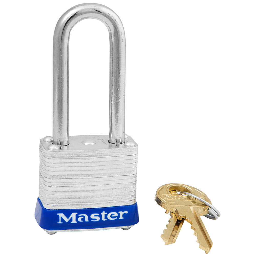 1-1/8" WIDE LAMINATED STEEL PADLOCK, KEYED ALIKE