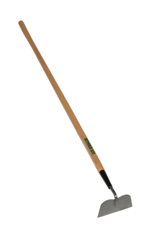 6" GARDEN HOE, 54" WOOD HANDLE