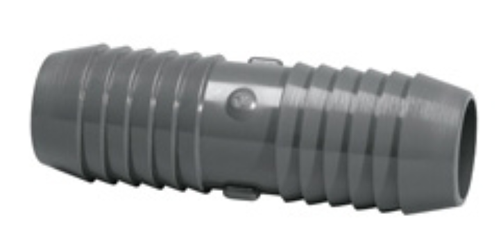 1-1/4" INSERT COUPLING, GRAY PVC