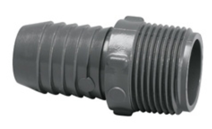 1-1/2" MALE ADAPTER, INSERT BARB X MPT, PVC