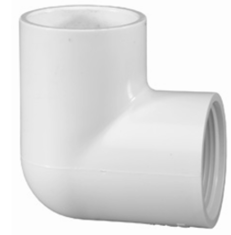 1-1/2" 90' ELBOW, SCH40 PVC, SXT