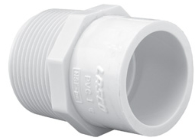 3/4X1/2 RED. MALE ADAPTER, SCH40 PVC
