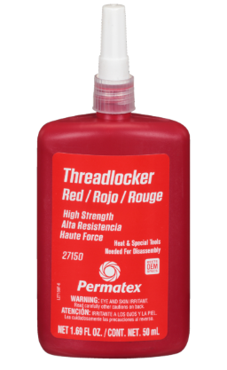 RED THREADLOCKER, HIGH STR, 50ML