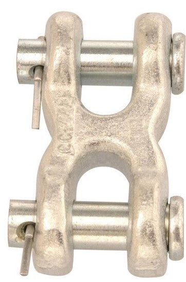 CLEVIS, DOUBLE, 1/4-5/16", Z/P, TAGGED