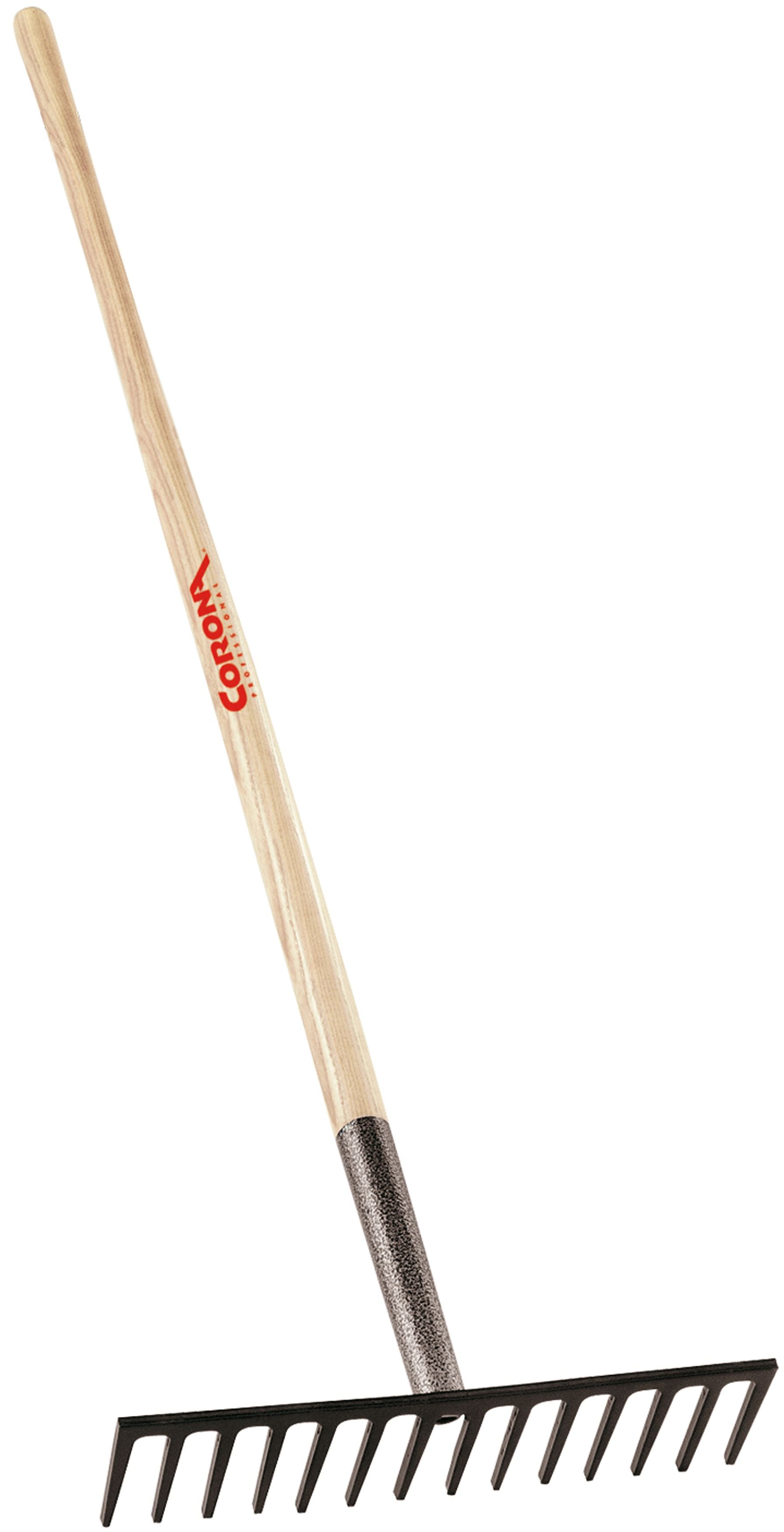 Corona 16" LEVEL HEAD RAKE, 14-TINE, 60" WOOD HANDLE