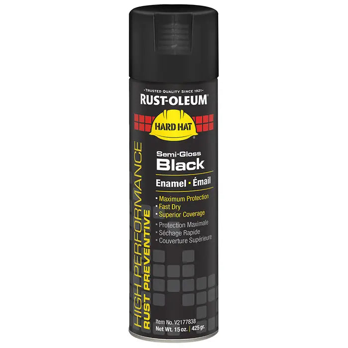 SEMI-GLOSS BLACK 15OZ SPRAY PAINT