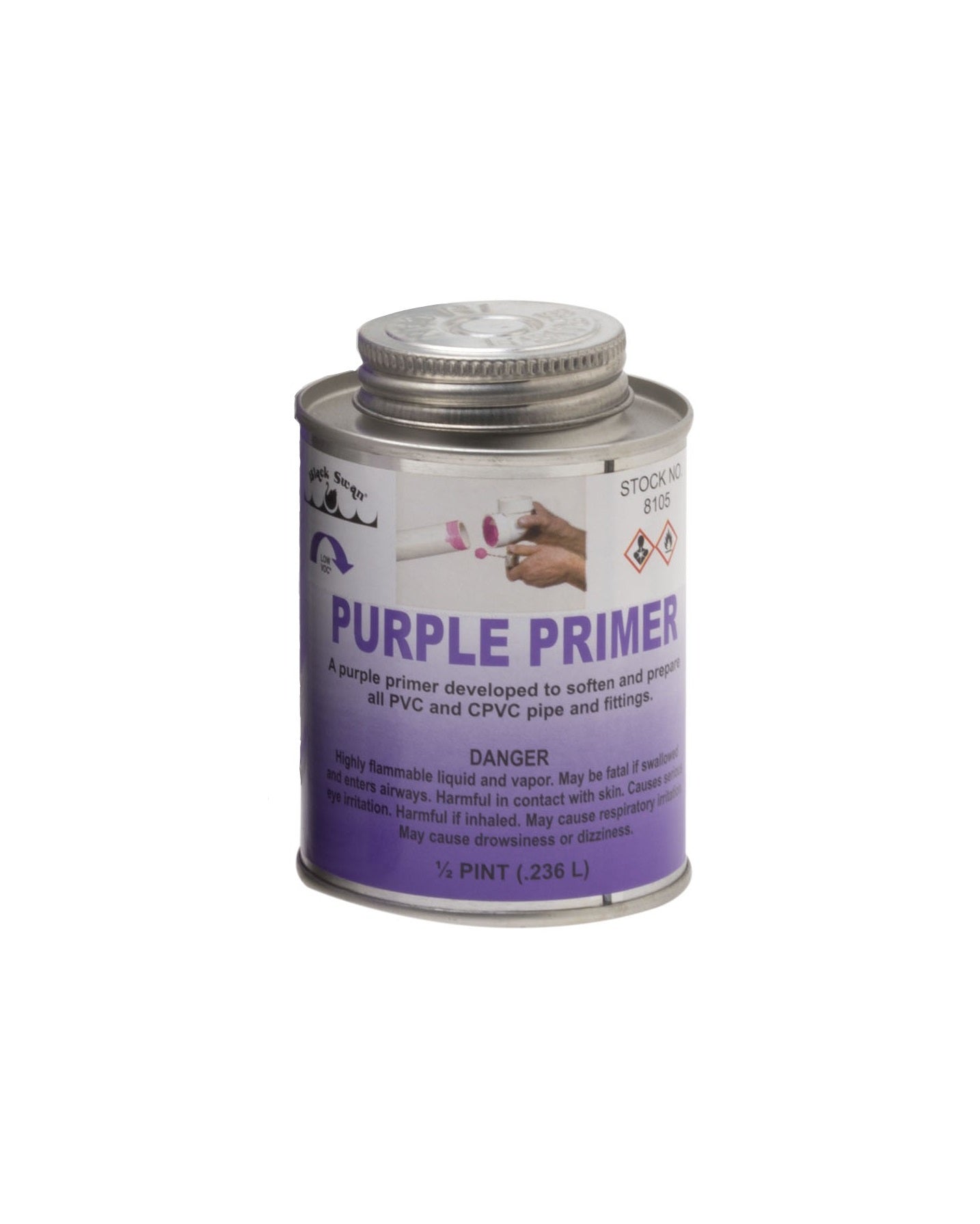 PURPLE PRIMER 1/2 PINT, APPLICATOR CAP