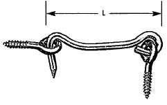 4" GATE HOOK & EYE [50/BOX]