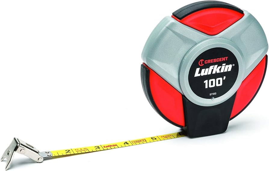 3/8" X 100' STEEL TAPE, 3/1 RATIO