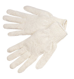 WHITE COTTON KNIT GLOVES, SIZE SMALL [12/PK]