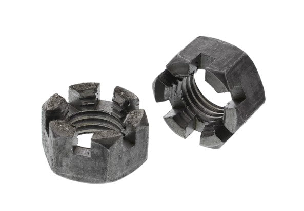 1-1/4"-7 SLOTTED HEX NUTS, PLAIN