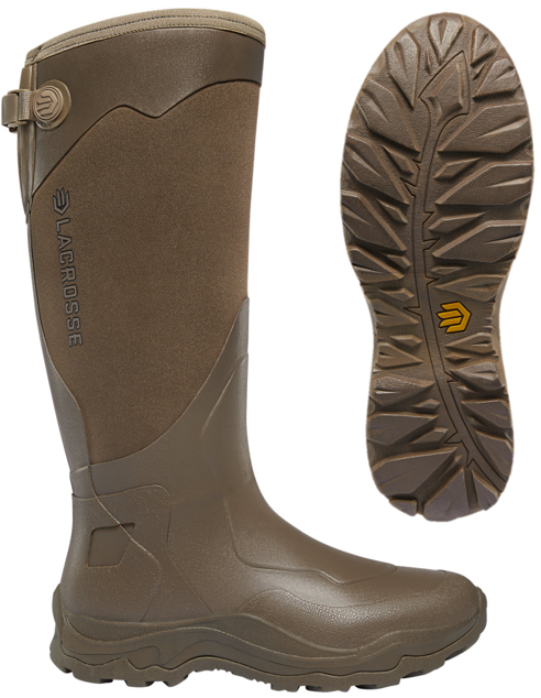 ALPHA  AGILITY SNAKE BOOT 17" BROWN, SIZE 10