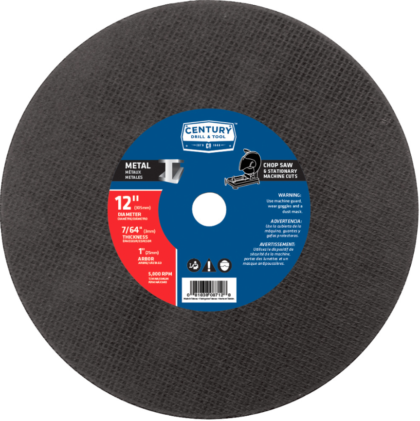 12"X7/64" CHOP SAW BLADE