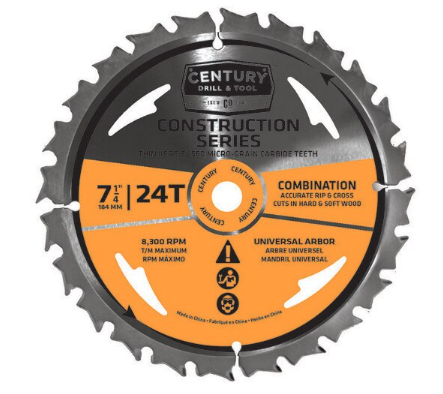 7-1/4" X 24T COMBO CIRC. SAW BLADES