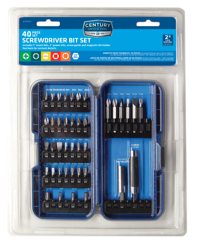 40PC SCREWDRIVING BIT SET