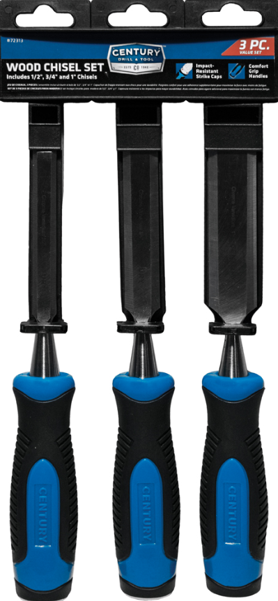 3PC WOOD CHISEL SET