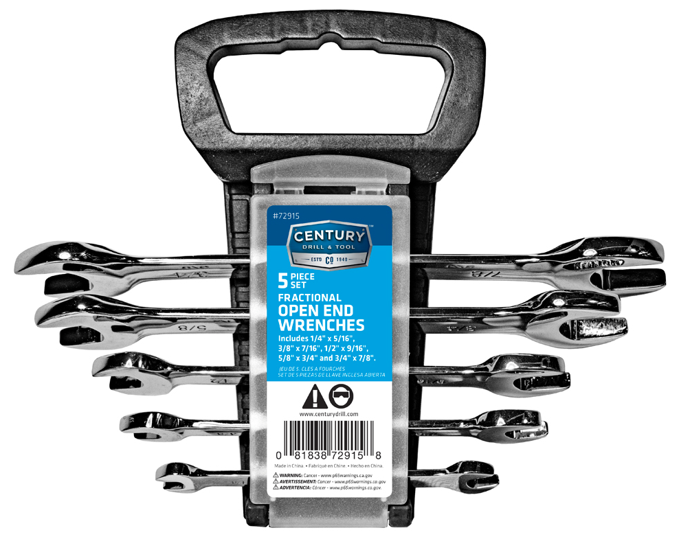 5PC SAE OPEN-END WRENCH SET