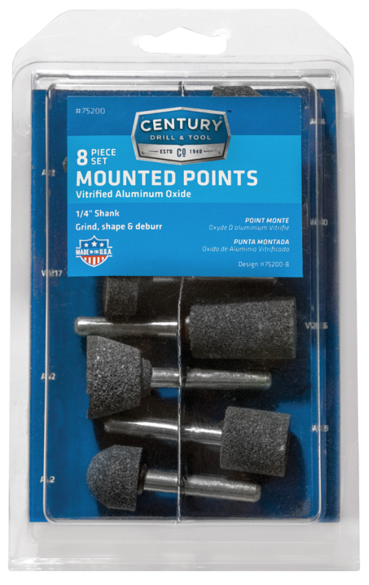 8 PC MOUNTED POINT SET