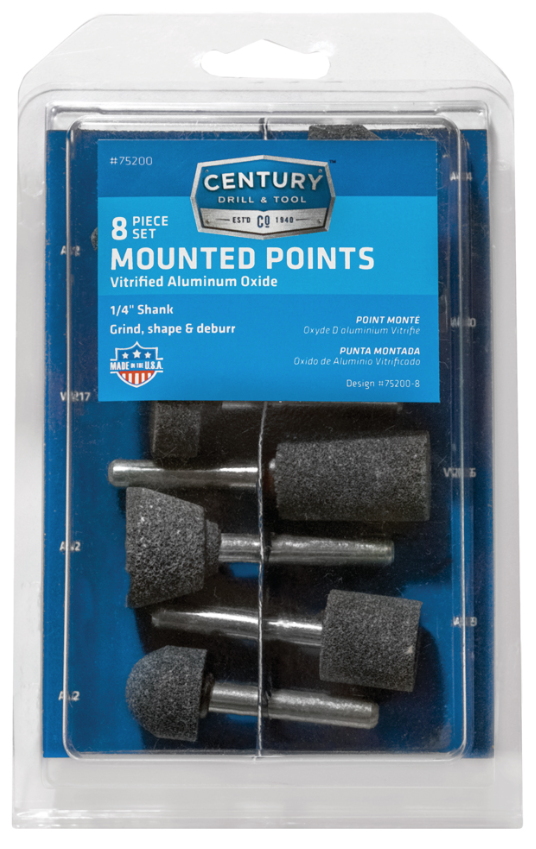 Metal Point Set 8 PC MOUNTED POINT SET