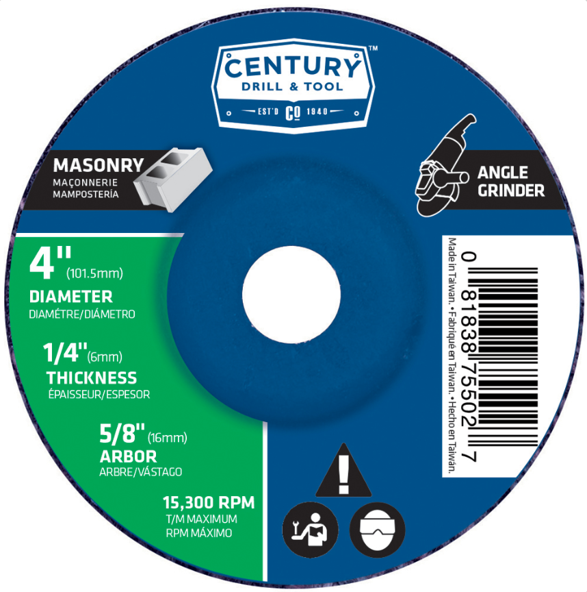 4"X1/4" MASONRY WHEEL