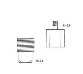 BRASS FLOAT ADAPTOR 1/4-20 X 3/8-16
