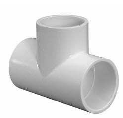 6" TEE, SCH 40 PVC, SLIP