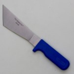 LETTUCE KNIFE, STAINLESS STEEL, BLUE POLY HANDLE