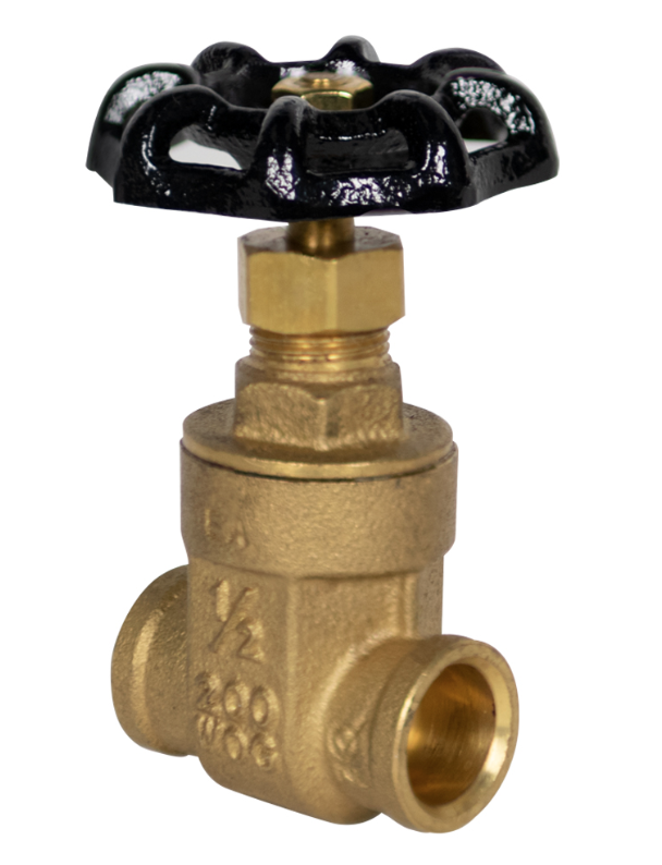 1/2" LF BRASS GATE VALVE