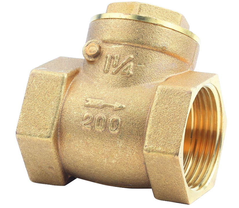 1-1/4" LF BRASS SWING CHECK VALVE