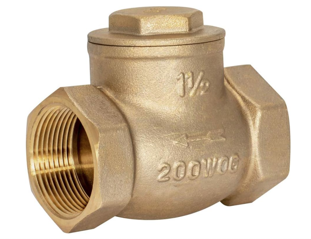 1-1/2" LF BRASS SWING CHECK VALVE