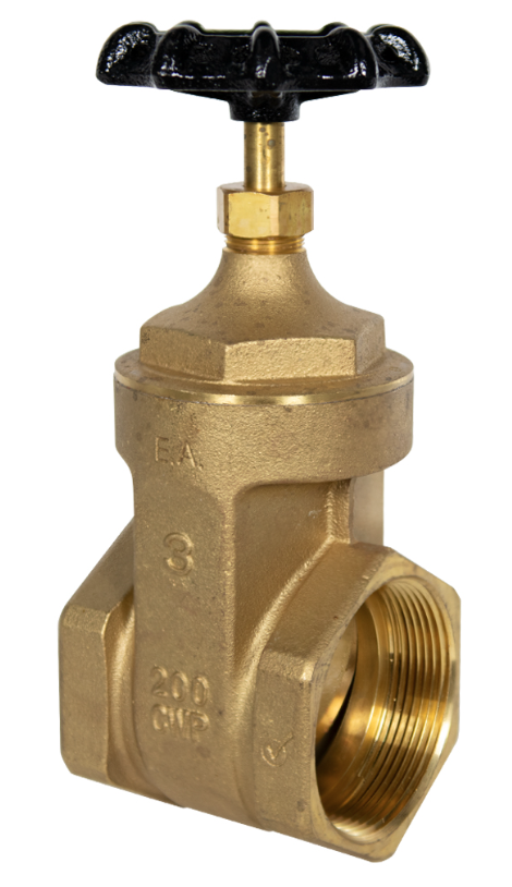 3" LF BRASS GATE VALVE