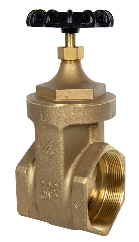 4" LF BRASS GATE VALVE