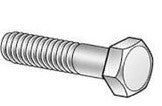 1 1/8"-7x6" HEX CAP SCREWS GR 8 CR ZINC