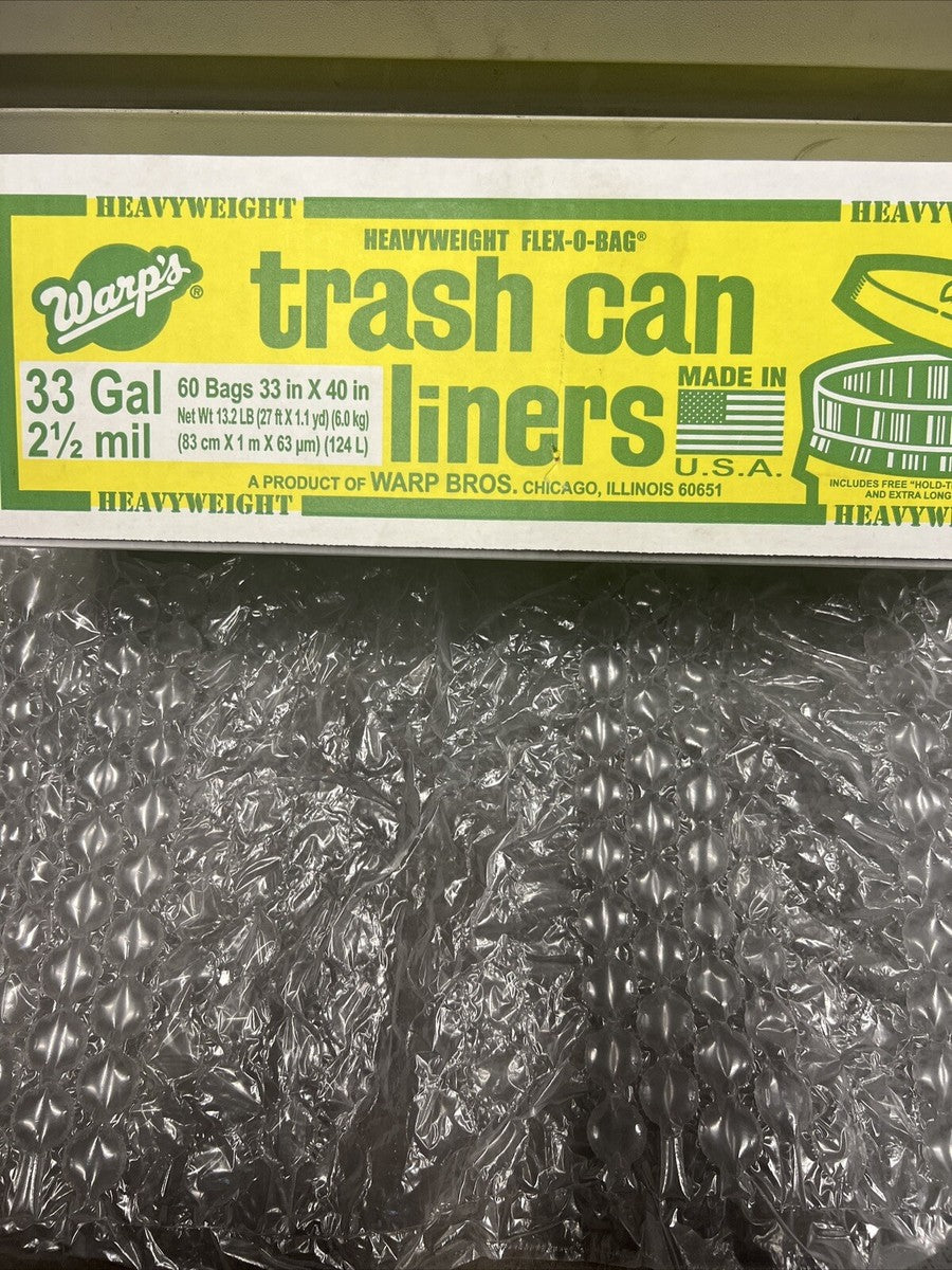 TRASH BAG PALLET PACK, 2.5mil 60 BAGS PER ROLL