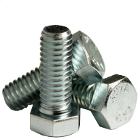 1 1/8"-7x6 1/2" HEX BOLTS A307 GRA UNC ZINC [25/BX]