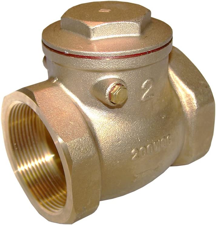 American Valve G31 3/4" Lead-Free Brass Swing Check Valve with Fip Threaded Ends, 3/4